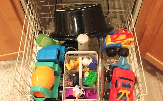 toys in dishwasher